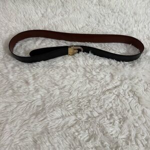 St. Marco Black Leather Belt